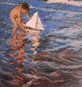 Small boat Joaquin Sorolla